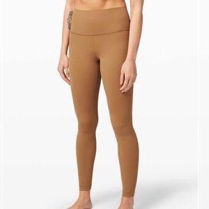 Lululemon Align High Rise Leggings 25” Size 10 Saddle Brown